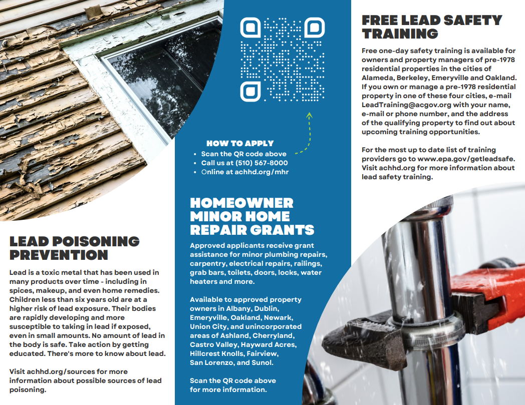 Alameda County Homeowner Minor Home Repair Program