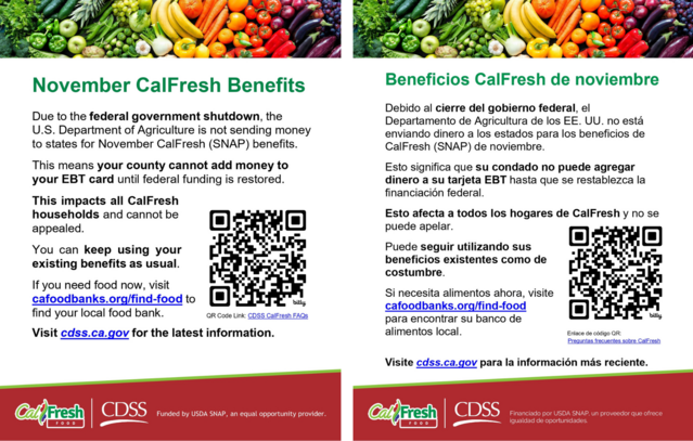 Calfresh Impacts Flyer