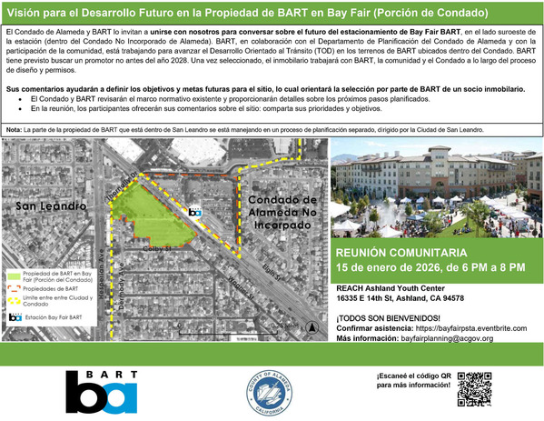 Bayfair bart planning - Spanish