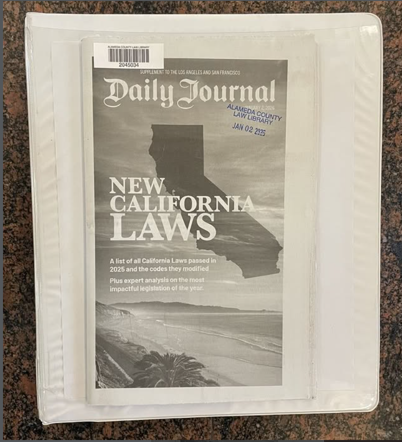 daily journal new laws