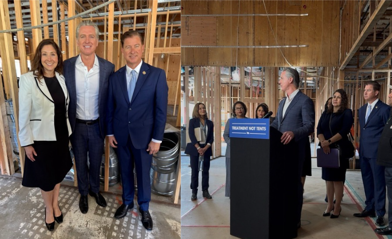 Governor Newsom With Supervisor Haubert