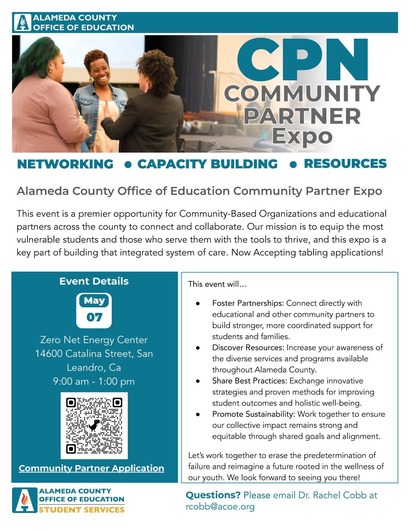 Alameda County Office of Education Community Partner Expo