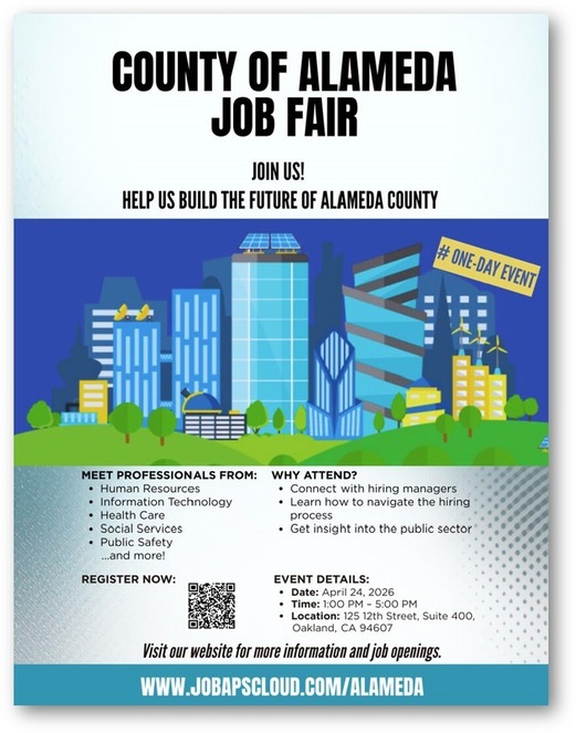 County of Alameda Job Fair Flyer