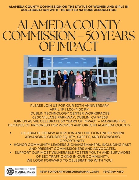 Alameda County Commission 50 years of Impact Flyer