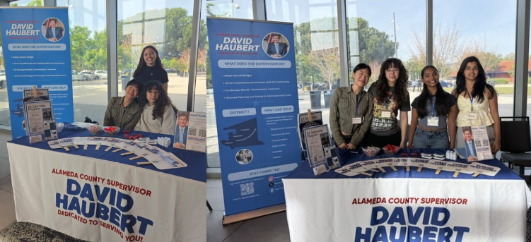 Interns Tabling at Fremont Career Fair