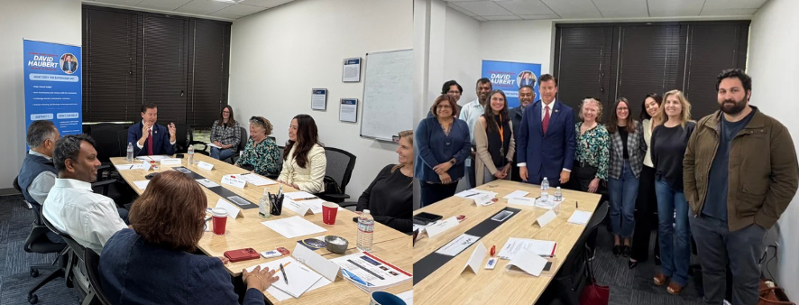 Supervisor Haubert and Leaders from BioCom Roundtable 