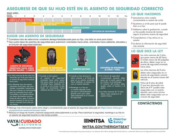 Spanish Car Seat Check Up Flyer