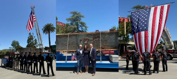 World Trade Center Beam, 9/11 Memorial Exhibition at the Alameda County Fairgrounds