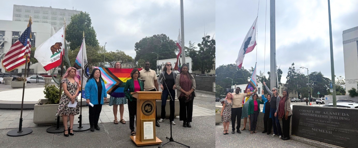 LGBTQ+ Flag Raising in Oakland