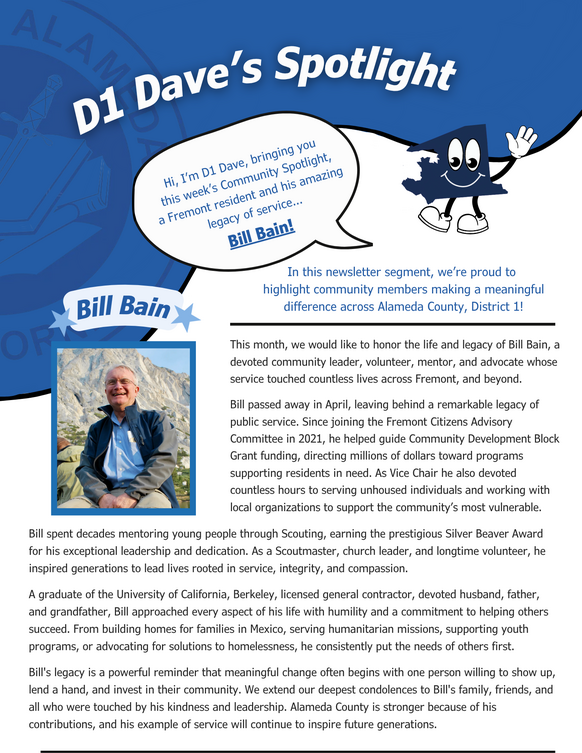 Bill Bain Community Spotlight Article