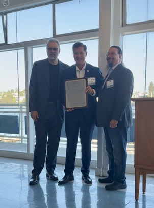 Accepting Award for Legislator of the Year