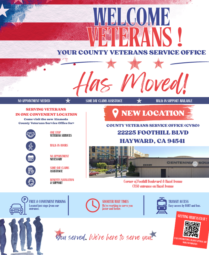 alameda county veterans service office new location