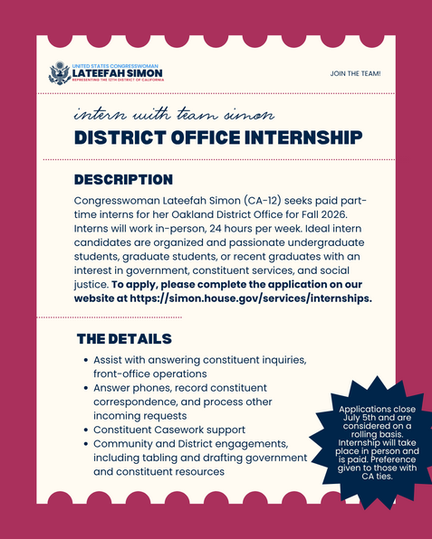 Lateefah Simon's Fall Intern Program
