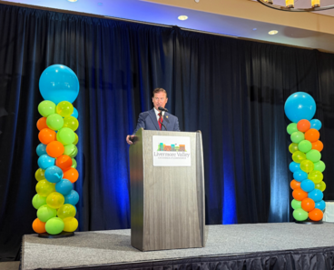 State of the County Photo of Supervisor Haubert Speaking