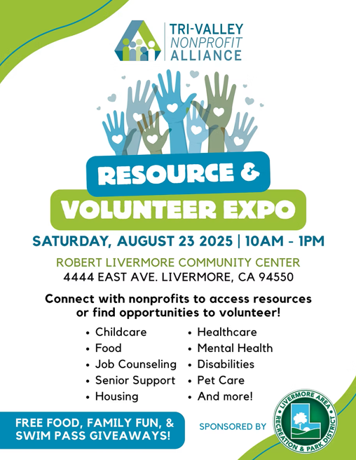Tri-Valley Nonprofit Alliance Resource Fair Flyer