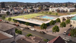 rendering of swim center