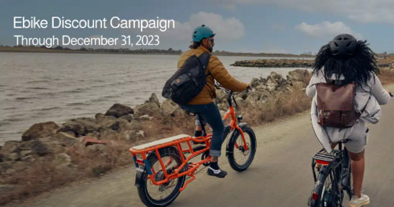 Ebike Discount Campaign Through December 31, 2023