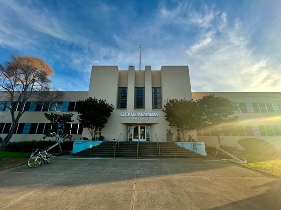 City Hall West sundown
