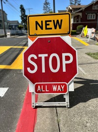 All way stop ahead