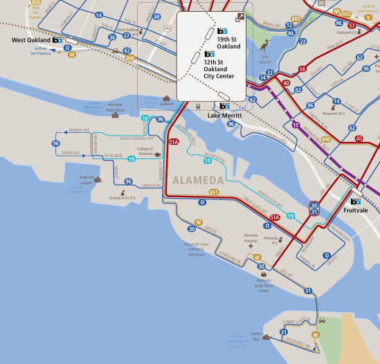 AC Transit Map