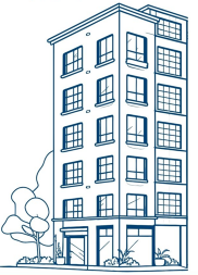 Regional Fair Housing Workshop Image - Outline of Apartment Building