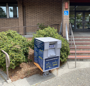 Vote By Mail Drop Box Outside of City Hall