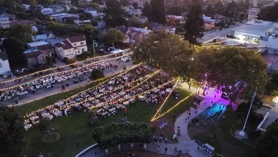 Aerial View of Dinner with Albany 2025