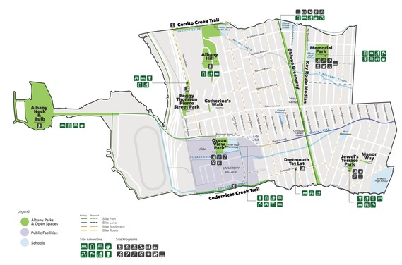 Albany Parks & Open Space Master Plan Map
