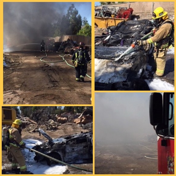Images from Vehicle Fire Incident