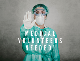 Medical Volunteers Needed Graphic 