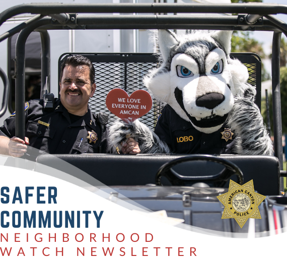 Neighborhood Watch Header for March 