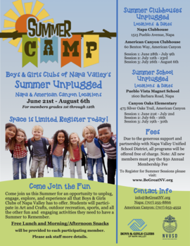 Boys and Girls Club Camp Flyer (SPANISH) 