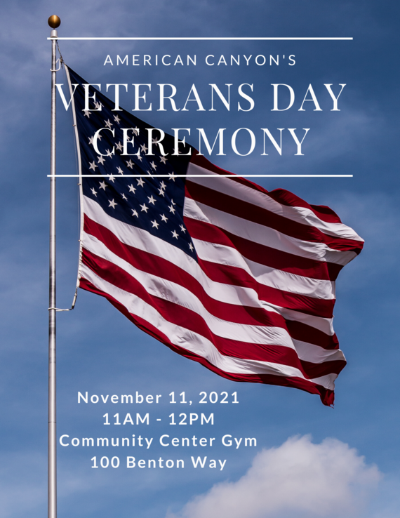 Flyer for Veterans Day 2021