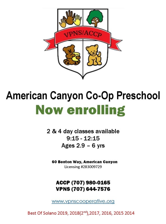 Pre-school Co-Op Open Enrollment 