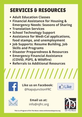 Napa Junction Family Resource Center Spanish 