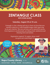 Napa Library Zentangle Class 