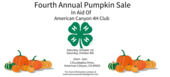 4H Pumpkin Sale 