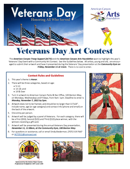 Veterans Day Art Contest 