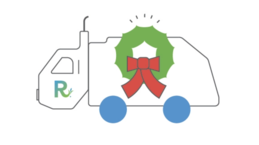 holiday version of recology logo