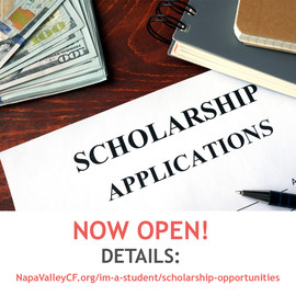 Napa Valley Community Foundation Scholarships are Open! 