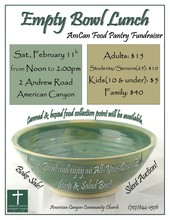 Empty Bowl AC Food Pantry Fundraiser 