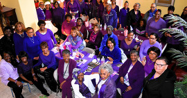 Ladies in Red go Purple