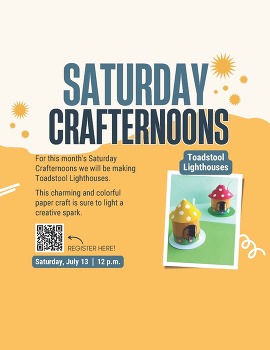 Saturday Crafternoons 7.13 AC Library