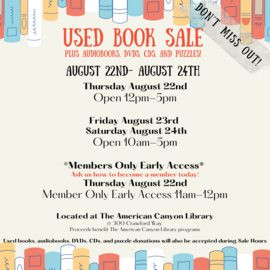 FOACL Book Sale 8.22 - 8.24