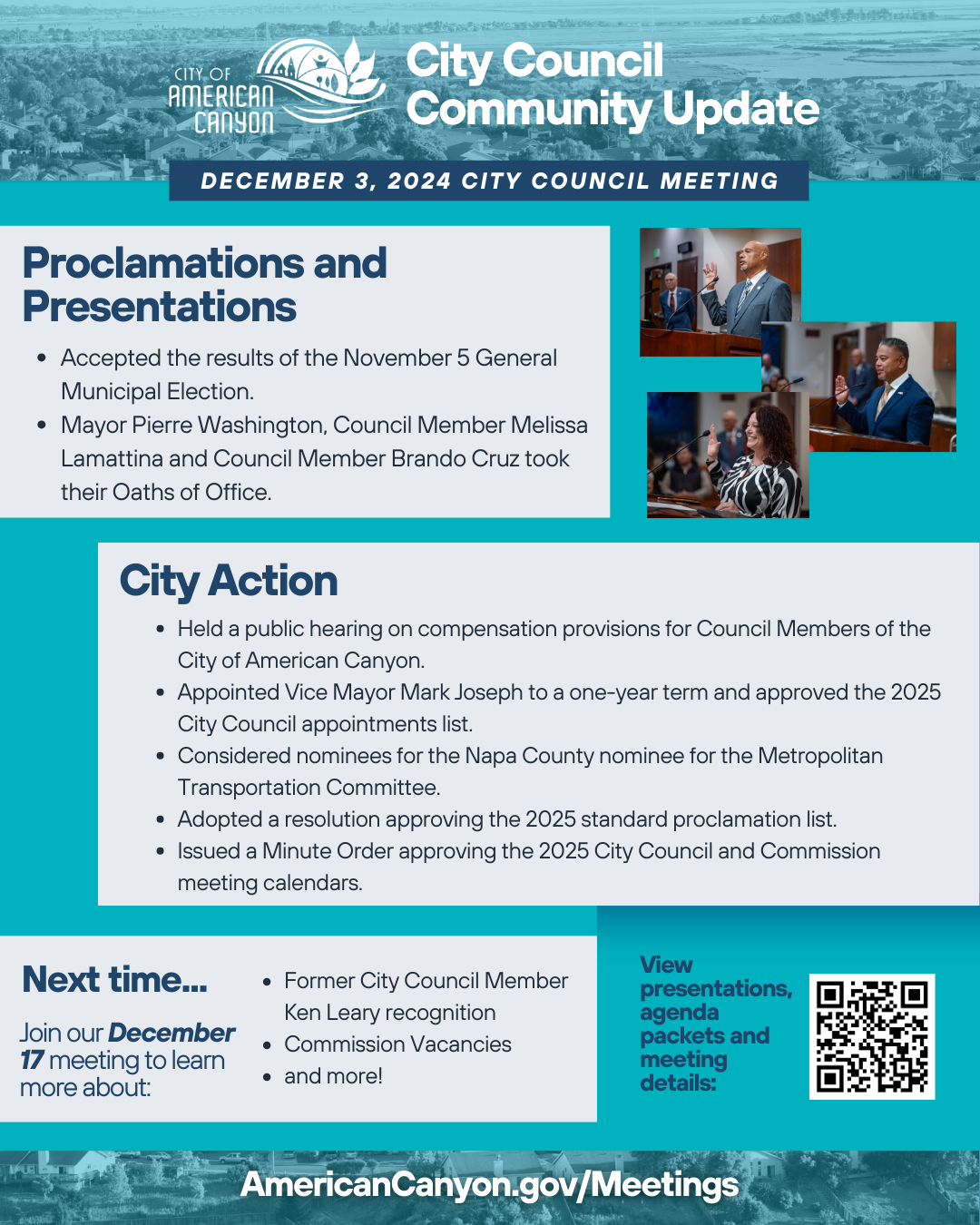 Dec. 3 Council Update