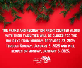 P&R Closure Holidays