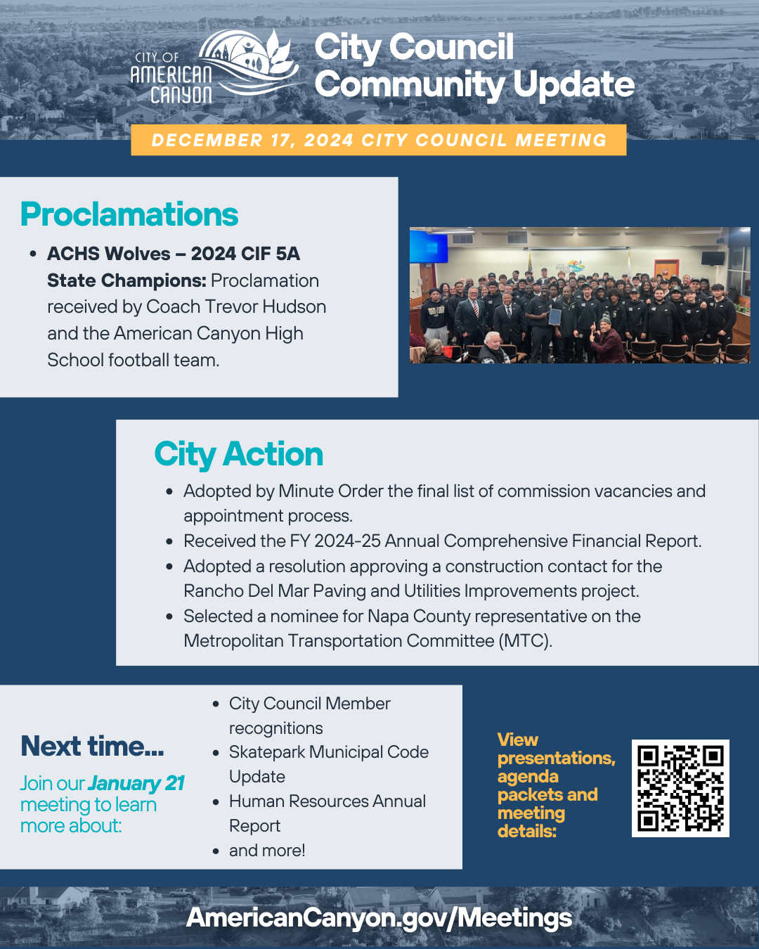 Dec. 17 council update