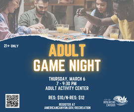 Adult Game Night March 2025