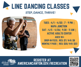 Line Dancing Tues & Sat April 2025