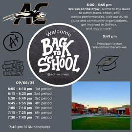 ACHS Back to School 2025